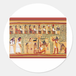 Ancient Egyptian Book of the Dead. Classic Round Sticker