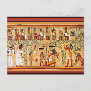 Ancient Egyptian Book of the Dead. Postcard