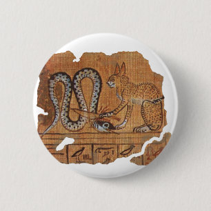 Ancient Egyptian Book of the Dead Ra &Apophis 6 Cm Round Badge