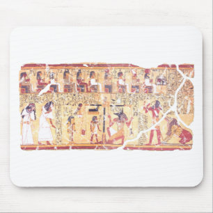 Ancient Egyptian Book of the Dead Weighing the Hea Mouse Mat