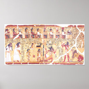 Ancient Egyptian Book of the Dead Weighing the Hea Poster