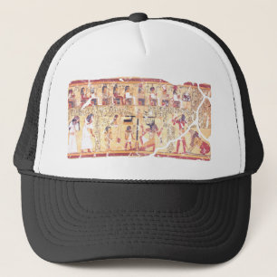 Ancient Egyptian Book of the Dead Weighing the Hea Trucker Hat