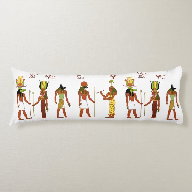 Ancient Egyptian Deities Body Cushion (Front)