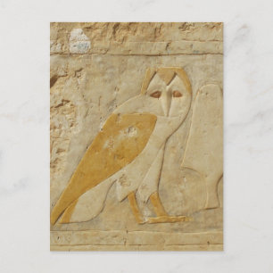 Ancient Egyptian Egypt Owl hieroglyph Postcard