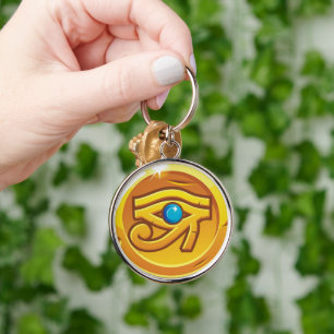 Ancient Egyptian Eye of Horus Protection Talisman Key Ring