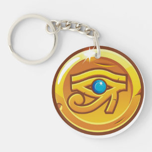 Ancient Egyptian Eye of Horus Protection Talisman Key Ring