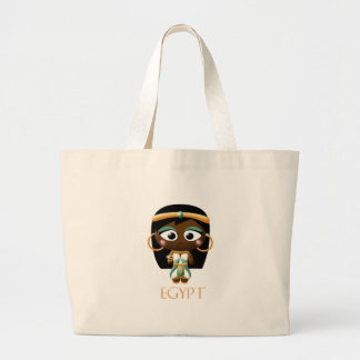 Ancient Egyptian Girl Large Tote Bag