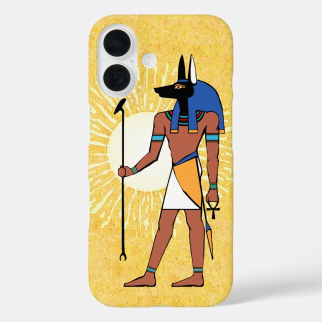 Ancient Egyptian God Anubis Case-Mate iPhone Case (Back)