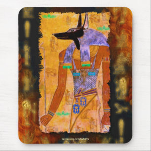 Ancient Egyptian God Anubis Gift Range Mouse Mat