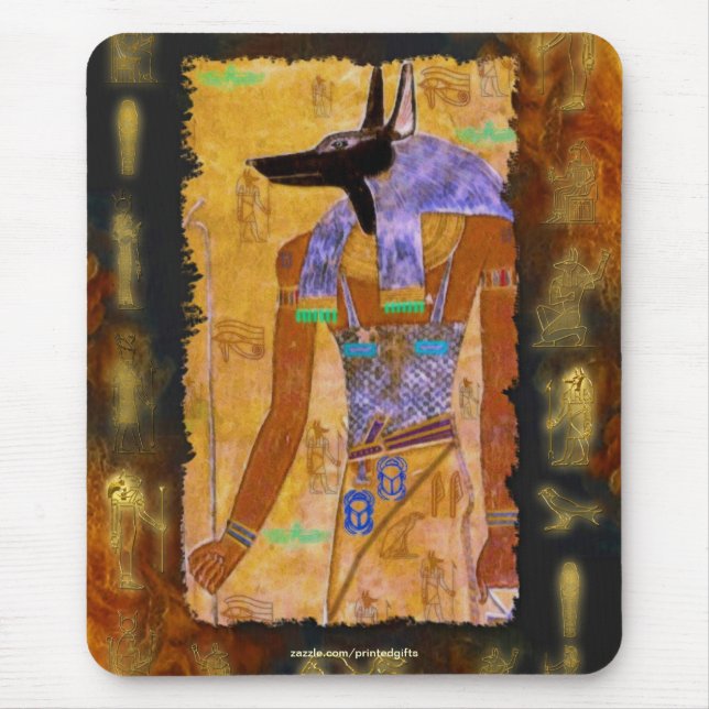 Ancient Egyptian God Anubis Gift Range Mouse Mat (Front)