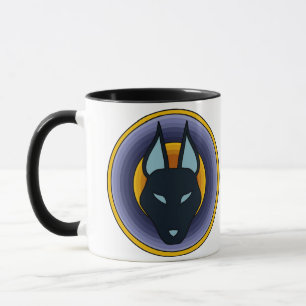 Ancient Egyptian God Anubis Logo Mug
