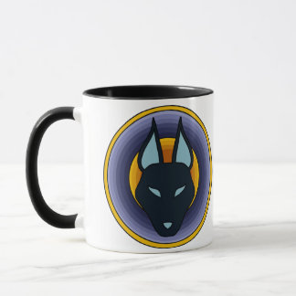 Ancient Egyptian God Anubis Logo Mug