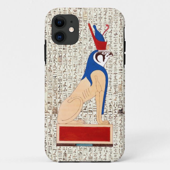 Ancient Egyptian God Horus  Hieroglyphics Design Case-Mate iPhone Case (Back)