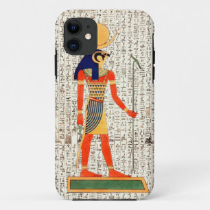 Ancient Egyptian God Horus Hieroglyphics Design iPhone 11 Case