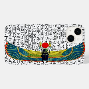Ancient Egyptian God Scarab Hieroglyphics Design Case-Mate iPhone 14 Case