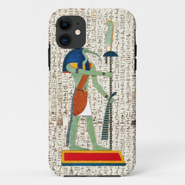 Ancient Egyptian God Thoth Hieroglyphics Design Case-Mate iPhone Case (Back)
