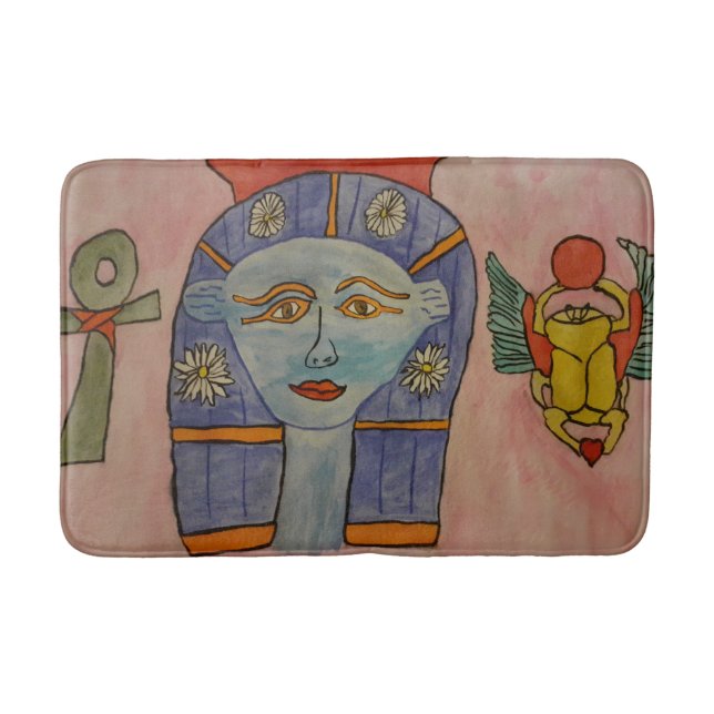 Ancient Egyptian Goddess Bath Mat (Front)