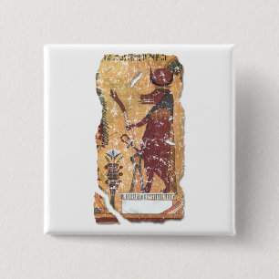 Ancient Egyptian Goddess Hathor 15 Cm Square Badge