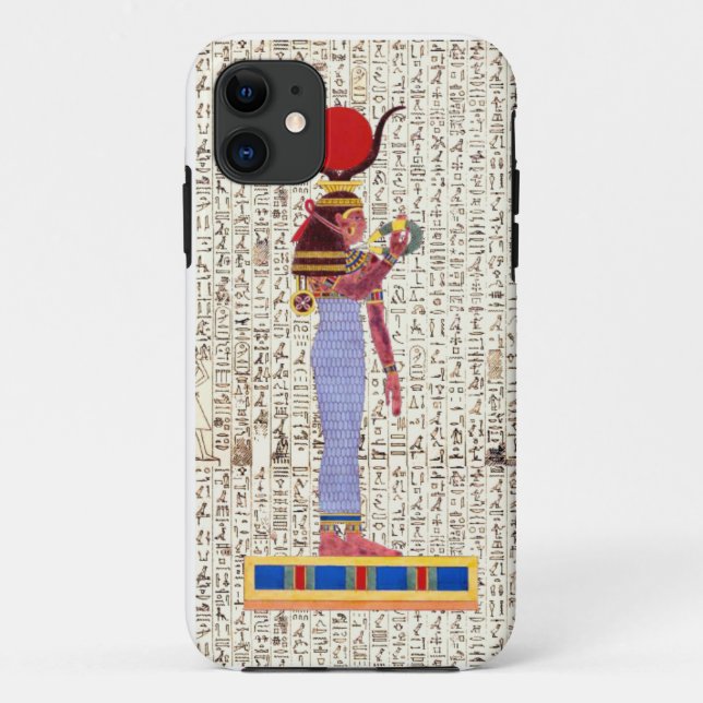 Ancient Egyptian Goddess Hieroglyphics Design Case-Mate iPhone Case (Back)