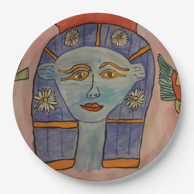 Ancient Egyptian Goddess Paper Plates (Front)