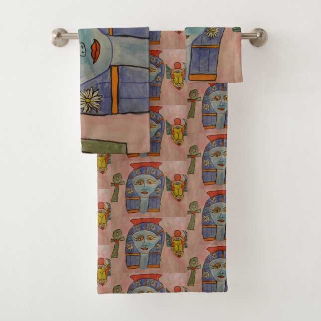 Ancient Egyptian Goddess Towel Set (Insitu)