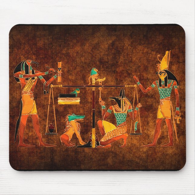 Ancient Egyptian Gods Mouse Mat (Front)