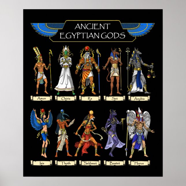 Ancient Egyptian Gods Poster (Front)