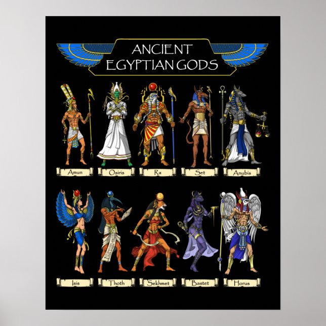 Ancient Egyptian Gods Poster (Front)