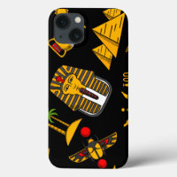 Ancient Egyptian Hieroglyphic Pattern Background