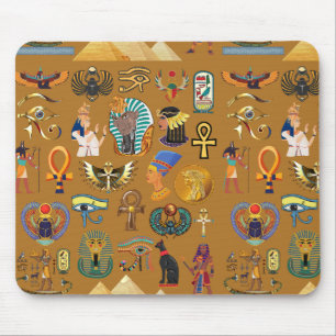 Ancient Egyptian Hieroglyphic -Pattern Hieroglyphi Mouse Mat