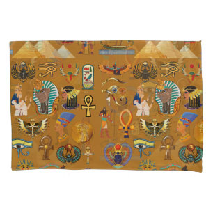 Ancient Egyptian Hieroglyphic -Pattern Hieroglyphi Pillowcase