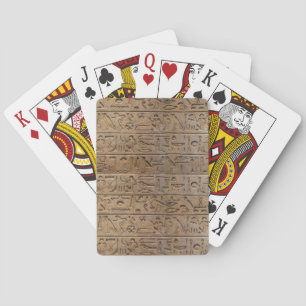 Ancient Egyptian Hieroglyphs Designer Gift Playing Cards