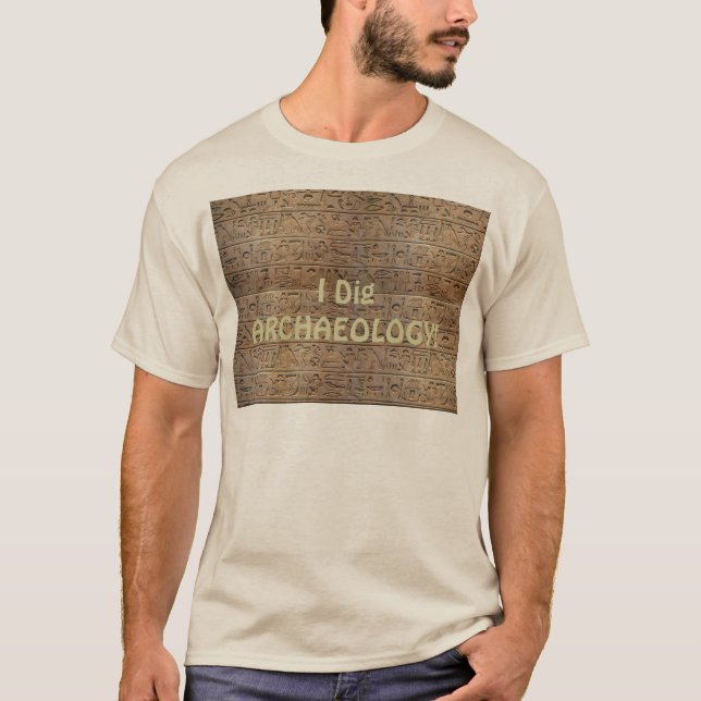 Ancient Egyptian Hieroglyphs Designer Gift T-Shirt (Front)