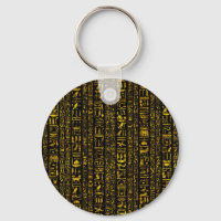 Ancient Egyptian hieroglyphs gold and black colour