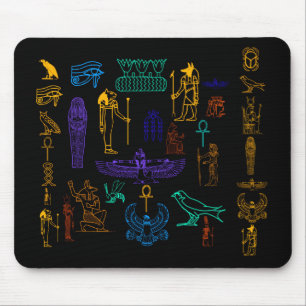 Ancient Egyptian Hieroglyphs Mousepad