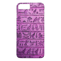 Ancient Egyptian Hieroglyphs Purple iPhone 7 Plus