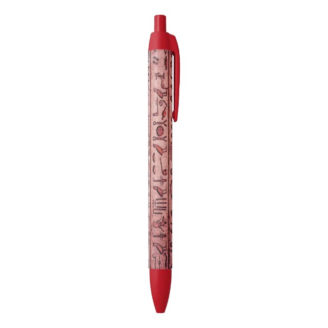 Ancient Egyptian Hieroglyphs Red Pen (Bottom (Vertical))
