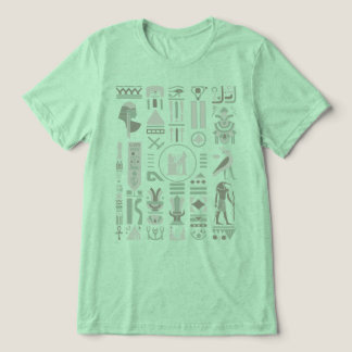 Ancient Egyptian Hieroglyphs Tri-Blend Shirt