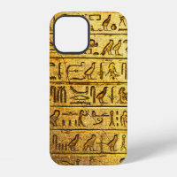 Ancient Egyptian Hieroglyphs - Yellow
