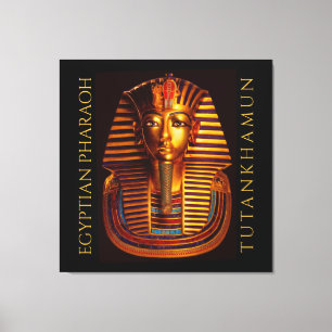 Ancient Egyptian King Tutankhamun Gold Burial Mask Canvas Print