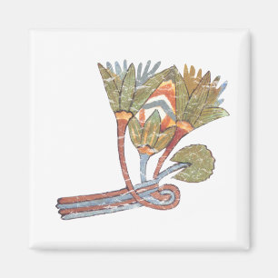 Ancient Egyptian Lotus Flower Magnet
