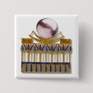 Ancient Egyptian Moon Pictoral 15 Cm Square Badge