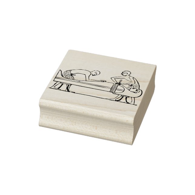 Ancient Egyptian mummy 2 illustration art stamp (Stamp)