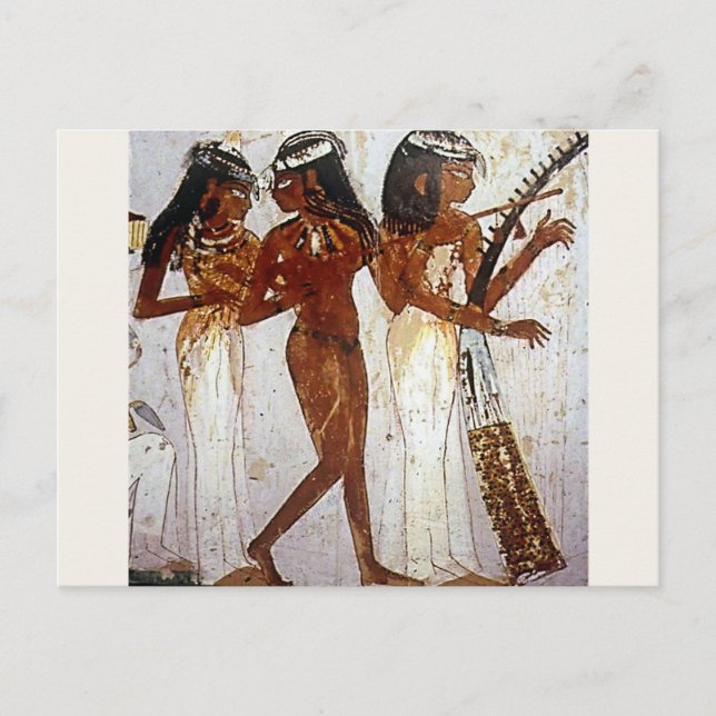 Ancient Egyptian Music Postcard (Front)