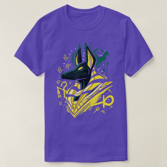 Ancient Egyptian Mythology Egypt God Anubis  T-Shirt (Design Front)