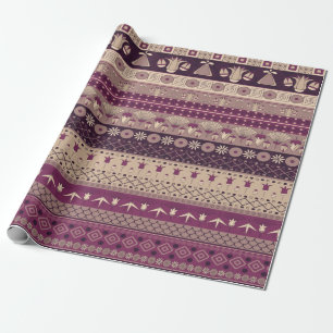 Ancient Egyptian ornament Tribal seamless pattern. Wrapping Paper