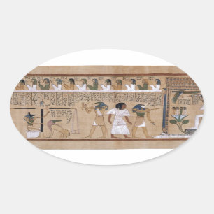 Ancient Egyptian Oval Sticker