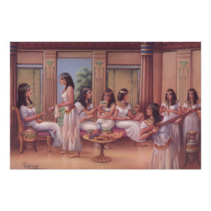 Ancient Egyptian Palace Banquet Fine Art Poster