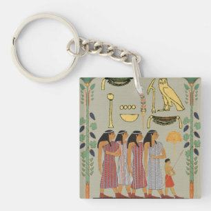 Ancient Egyptian People Keychain