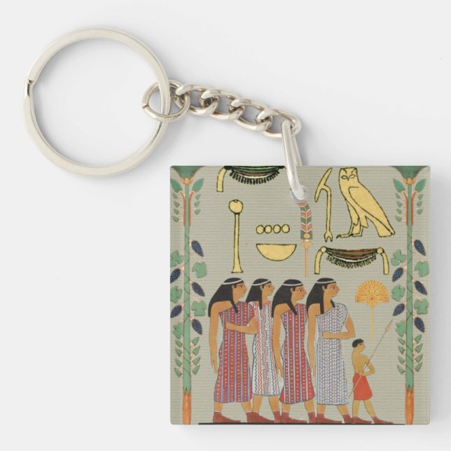 Ancient Egyptian People Keychain (Front)